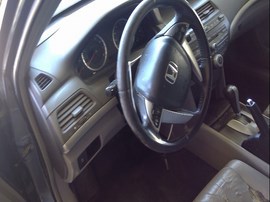 2008 HONDA ACCORD, GRAY, EX-L, 3.5L, AT,  A25128